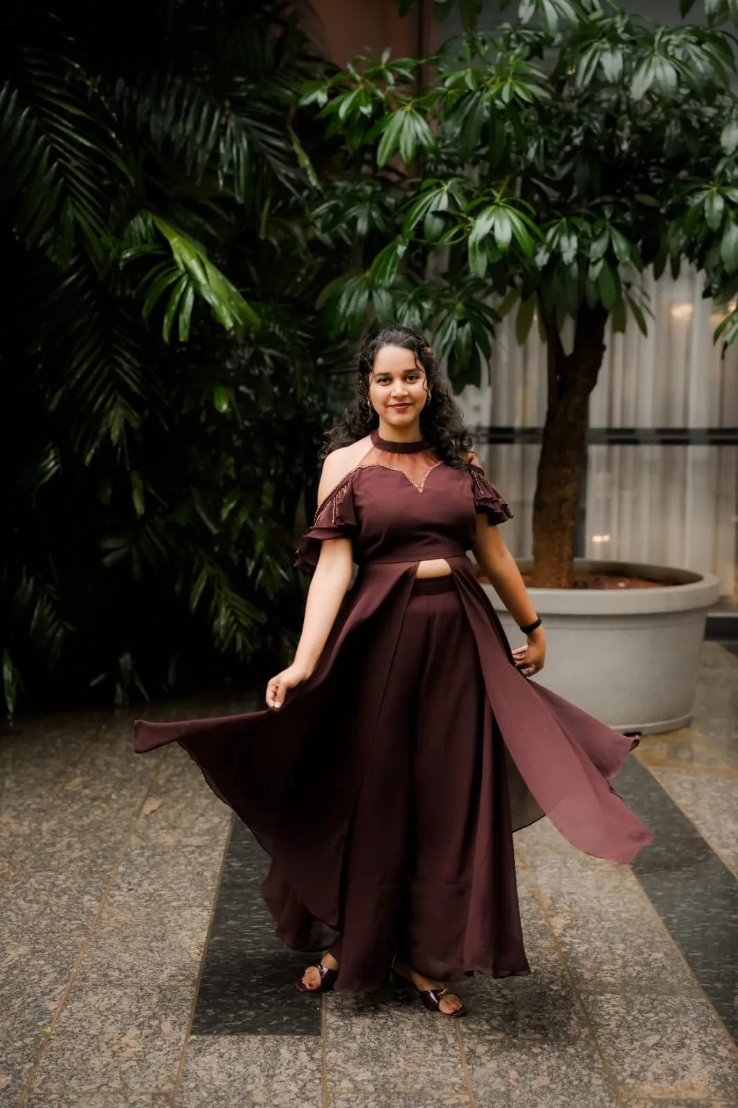 Elegant Layered Palazzo Set